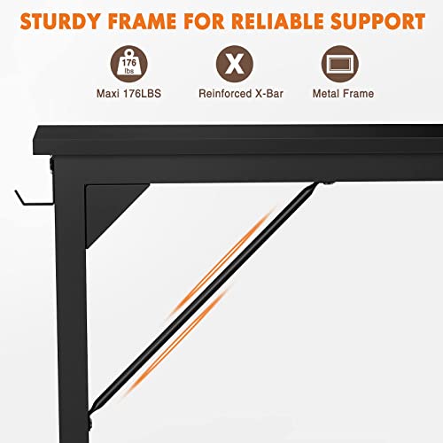 32 Inch Small Computer Office Desk with Storage Bag F82851
