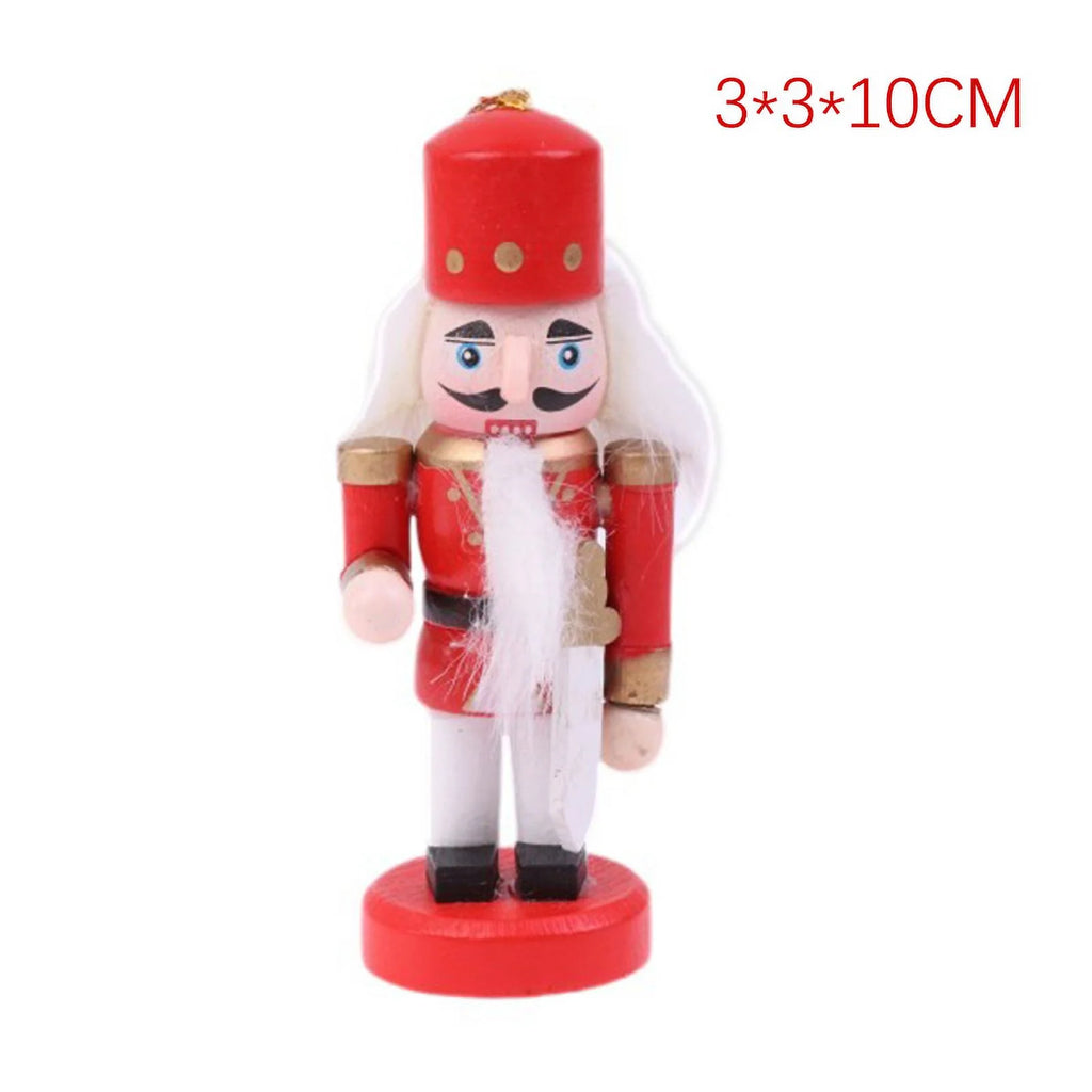 Mini Wooden Nutcracker Doll Soldier Ornament Y1892