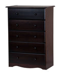 100% Solid Wood 5-Drawer Chest O59495