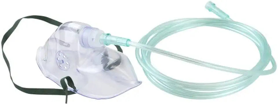 Oxygen Medium-Concentration Elongated Mask with 7' Tubing, Pack of 50 R4952