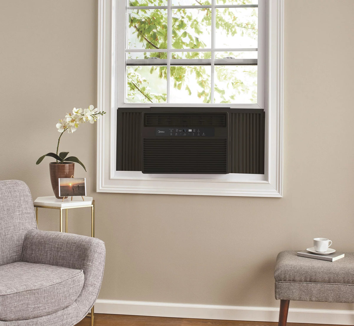 10,000 BTU 115V Smart Window AC with Remote, White F55287