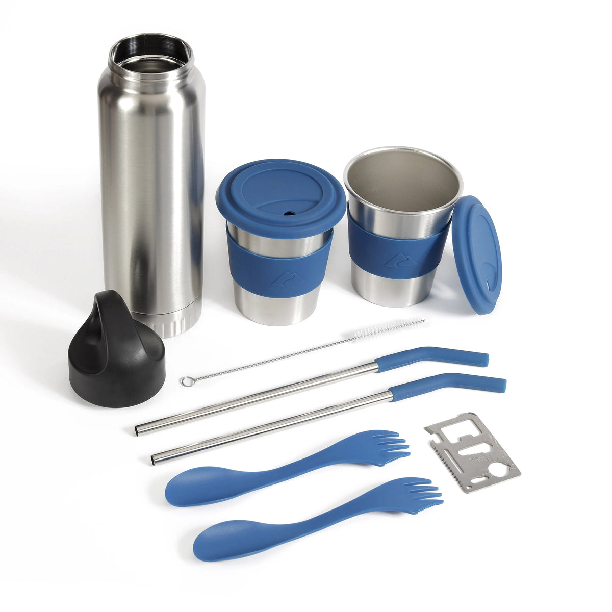 10 Piece Reusable Cutlery & Drinkware Combo Set N5699