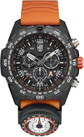 Black Orange Stainless Steel Swiss Made 45mm Watch M5387