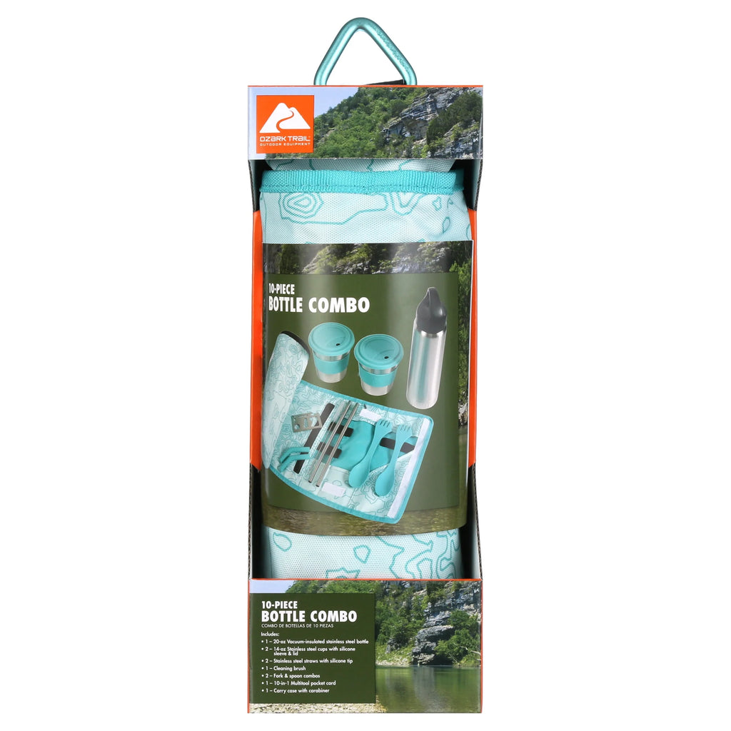 10 Piece Reusable Cutlery & Drinkware Combo Set N5699