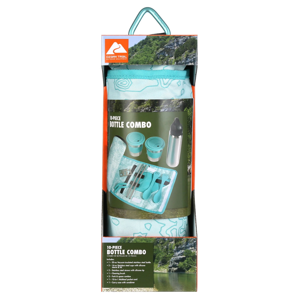 10 Piece Reusable Cutlery & Drinkware Combo Set N5699